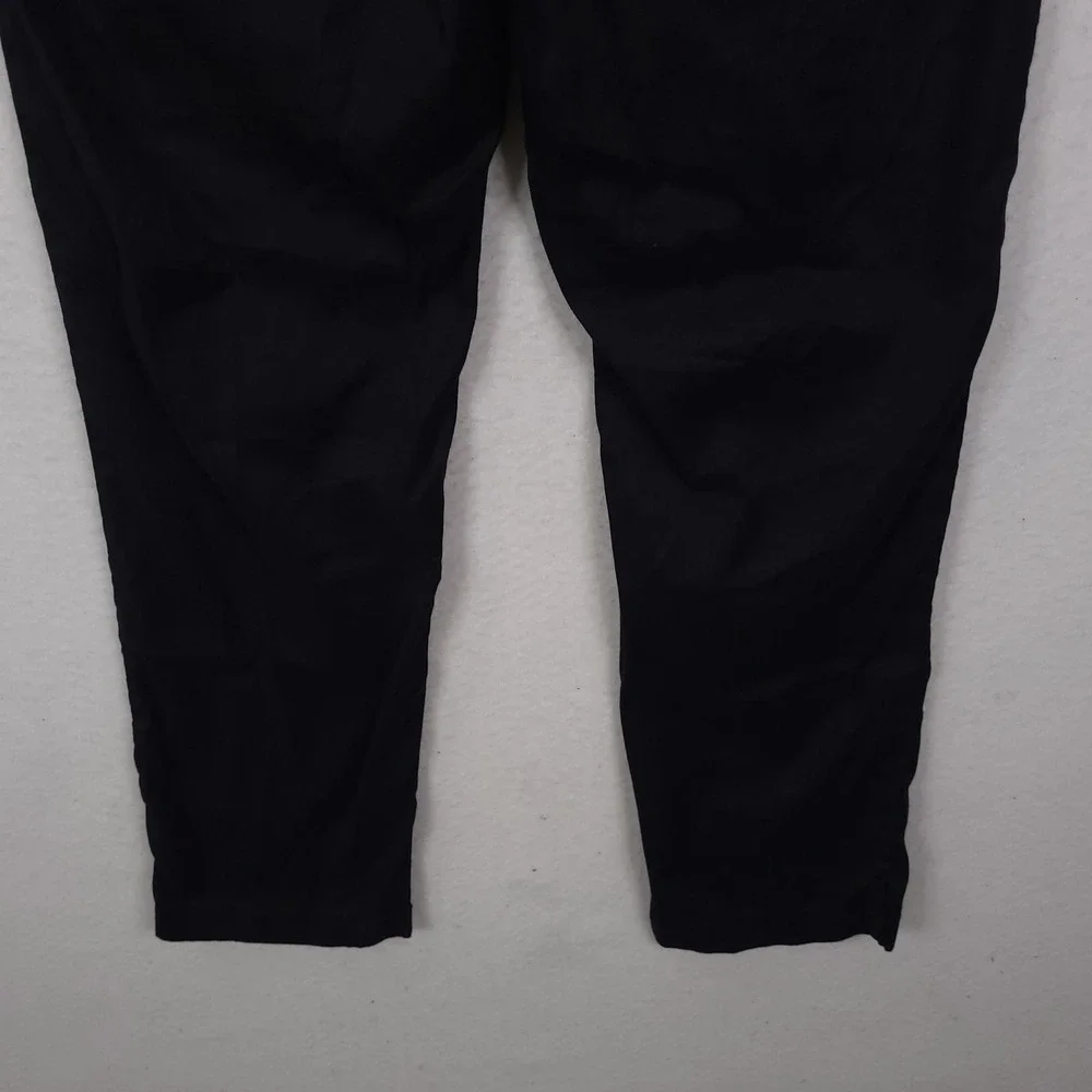 Tommy Bahama Linen Blend Pants Mens 1XLB Black Drawstring Beach Resort Trousers